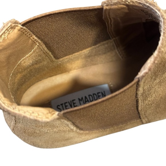 Steve Madden Camel Suede Booties - Picture 4 of 5